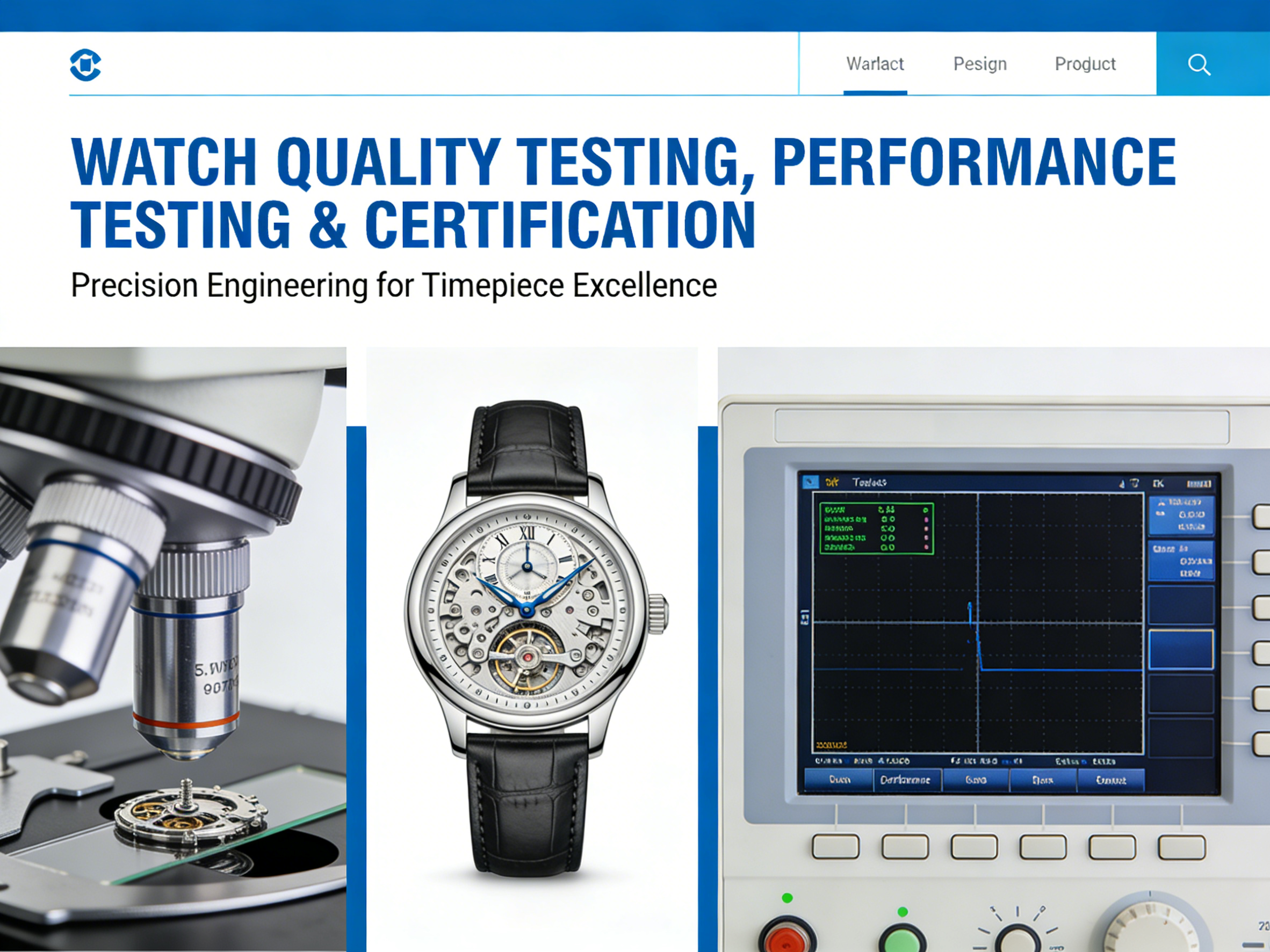 Independent watch testing article