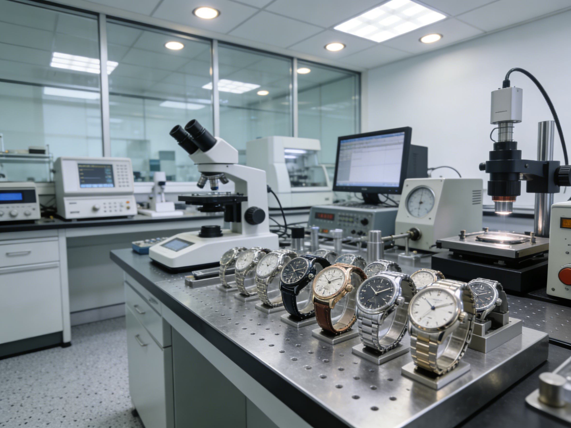 Watch testing equipment and inspection tools